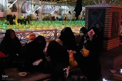 مراسم شب قدر در گلزار شهدای وادی رحمت تبریز