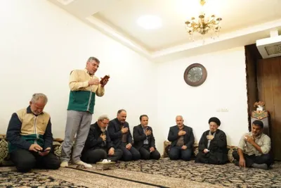 دیدار خانواده سه شهید جنگ رمضان در لرستان