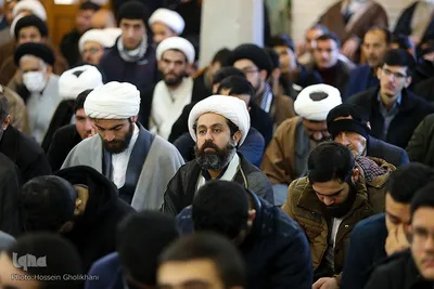 اجتماع طلاب و روحانیون قزوین در حمایت از مرجعیت و رهبر انقلاب