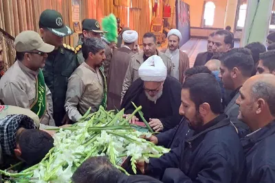 تشییع پیکر مطهر شهید گمنام در میاندوآب