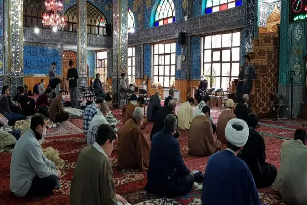 مراسم معنوی اعتکاف در مسجد جامع اردبیل 