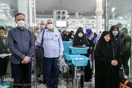مراسم بدرقه اولین کاروان حجاج ایرانی
