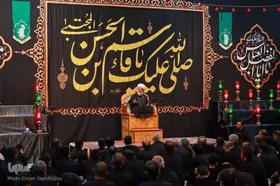 عزاداری شب ششم محرم حسینیه اعظم زنجان‎‎