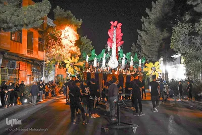 حرکت دستجات عزاداری در خیابان‌های شهر سمنان‎