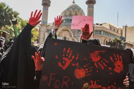 تجمع امدادگران و کادر درمان در میدان فلسطین