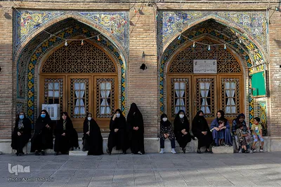 سیاهپوشان آستان مقدس امامزاده حسین (ع) قزوین