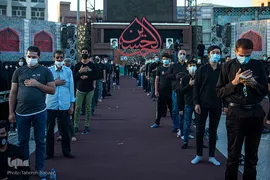 خیمه سوزان غروب عاشورا در میدان امام حسین(ع)
