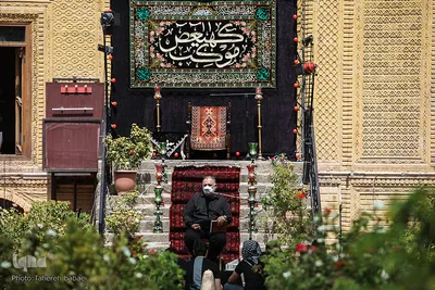 مراسم ظهر تاسوعا در خانه مداحان