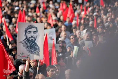 مراسم تشییع پیکر مطهر شهید محسن حججی در تهران