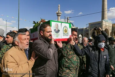 تشییع پیکر دو جانباز دفاع مقدس در اصفهان