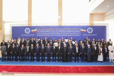 مراسم استقبال از میهمانان چهاردهمین دوره تحلیف ریاست جمهوری ایران