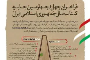 فراخوان چهل‌وچهارمین جایزه کتاب سال جمهوری اسلامی ایران منتشر شد