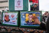 عکس | مراسم تشییع قهرمانان «ناو دنا» در مشهد