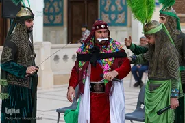مراسم آیینی تعزیه در حرم شاهچراغ (ع)
