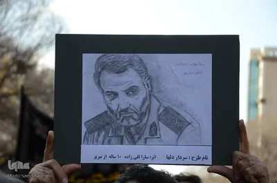 راهپیمایی مردم تبریز در پی شهادت سردار سپهبد شهید قاسم سلیمانی