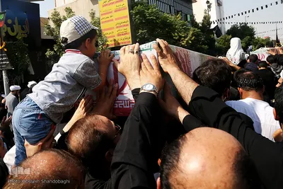 ⁨تشییع 7 شهید گمنام دفاع مقدس در سالروز شهادت امام جعفر صادق(ع)⁩