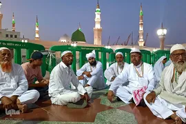 زائران بین‎المللی مدینه پیش از اعزام به مکه