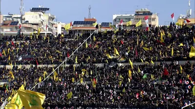 حضور دوستداران مقاومت در مراسم تشییع پیکر سیدحسن نصرالله