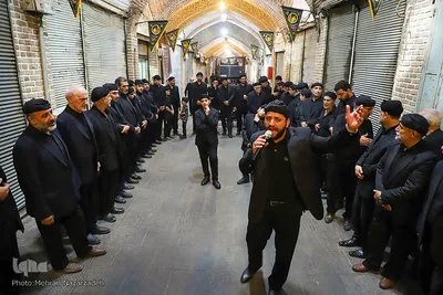 عزاداری سوم شهادت امام حسین(ع) در بازار تبریز‎