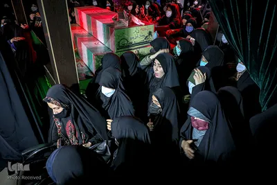 مراسم وداع با دو شهید مدافع حرم در معراج الشهدا
