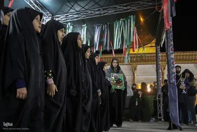 تشیع نمادین حضرت زهرا (س) در شاهچراغ(ع)