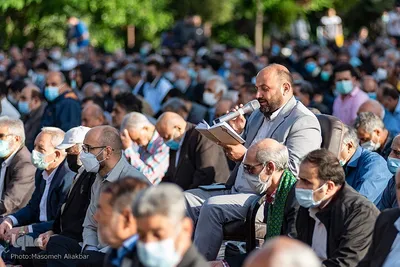 نماز عید فطر در امامزادگان محمد (َع) و سکینه خاتون (س) کرج‎‎