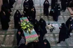 تشییع پیکرهای مطهر شهدای گمنام در میان دانشگاهیان تبریز