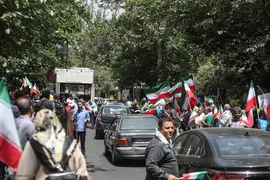 تجمع اعتراضی خانواده شهدا و ایثارگران در محکومیت حملات رژیم صهیونیستی و آمریکا