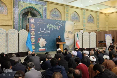 مراسم بزرگداشت شهید سپهبد قاسم سلیمانی و یاران مجاهدش در مسجد دانشگاه تبریز