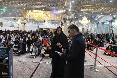 تلاوت ۴ قاری قرآن در محفل آستان عبدالعظیم(ع)