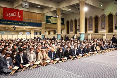 محفل نورانی انس با قرآن کریم با حضور حضرت آیت‌الله العظمی خامنه‌ای، رهبر انقلاب اسلامی