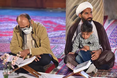 محفل انس با قرآن کریم در مسجد نصیرالملک‎‎