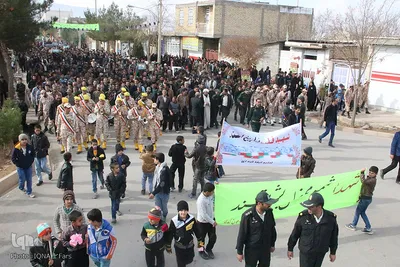 تشییع پیکر دو شهید گمنام در شهرستان بوانات فارس