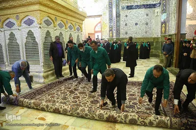 آیین بازگشایی ضریح حرم حضرت زینب خواهر امام رضا (ع)