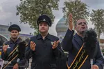 آیین تعویض پرچم گنبد آستان حضرت شاهچراغ (ع)‎‎
