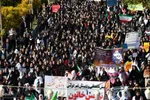 خروش مردم ماکو در راهپیمایی ۱۳ آبان‎