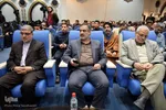از سمت راست احمد ابوالقاسمی مدیر رادیو قرآن و مهدی قره شیخ لو رئیس سازمان دارالقرآن الکریم کشور 