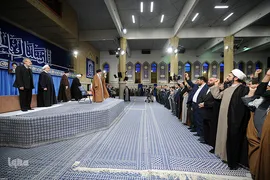 دیدار مسئولان نظام و سفرای کشورهای اسلامی با رهبر انقلاب