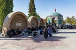قرائت دعای عرفه در باغ رضوان اصفهان