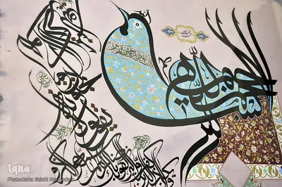 افتتاح نمایشگاه خوشنویسی جشنواره قرآن و عترت ـ بیرجند
