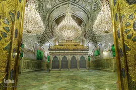 حرم مطهر و نورانی امام موسی کاظم (ع) در شهر کاظمین عراق