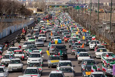 راهپیمایی خودرویی و موتوری 22 بهمن- زنجان‎