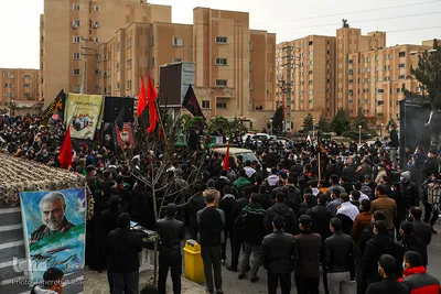 تشییع پیکر شهدای گمنام در دانشگاه آزاد تهران شمال