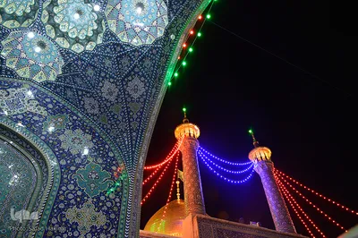 حرم کریمه اهل بیت(س) در شب میلاد جواد الائمه(ع)