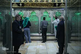 مراسم غبارروبی حرم حضرت عبدالعظیم در ایام شهادت حضرت زهرا (س)