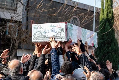 تشییع پیکر مطهر ۴ شهید گمنام دفاع مقدس در کرج‎‎