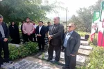 آیین عطر افشانی  و غبارروبی مزار شهدا در سوادکوه شمالی