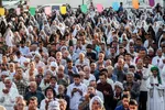 اقامه نماز عید فطر در محله منبع آب اهواز 