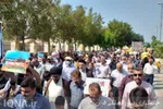 راهپیمایی جامعه شیعی و اهل‌سنت بوشهر در حمایت از مردم بی‌دفاع غزه
