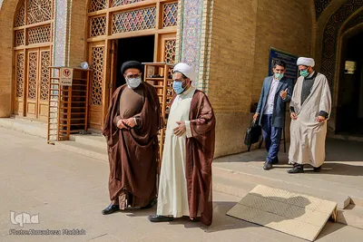 بازدید شرکت کننده طلاب حاضر در دوره تربیت مربی بین‌الملل از مسجد نصیرالملک شیراز ‎‎